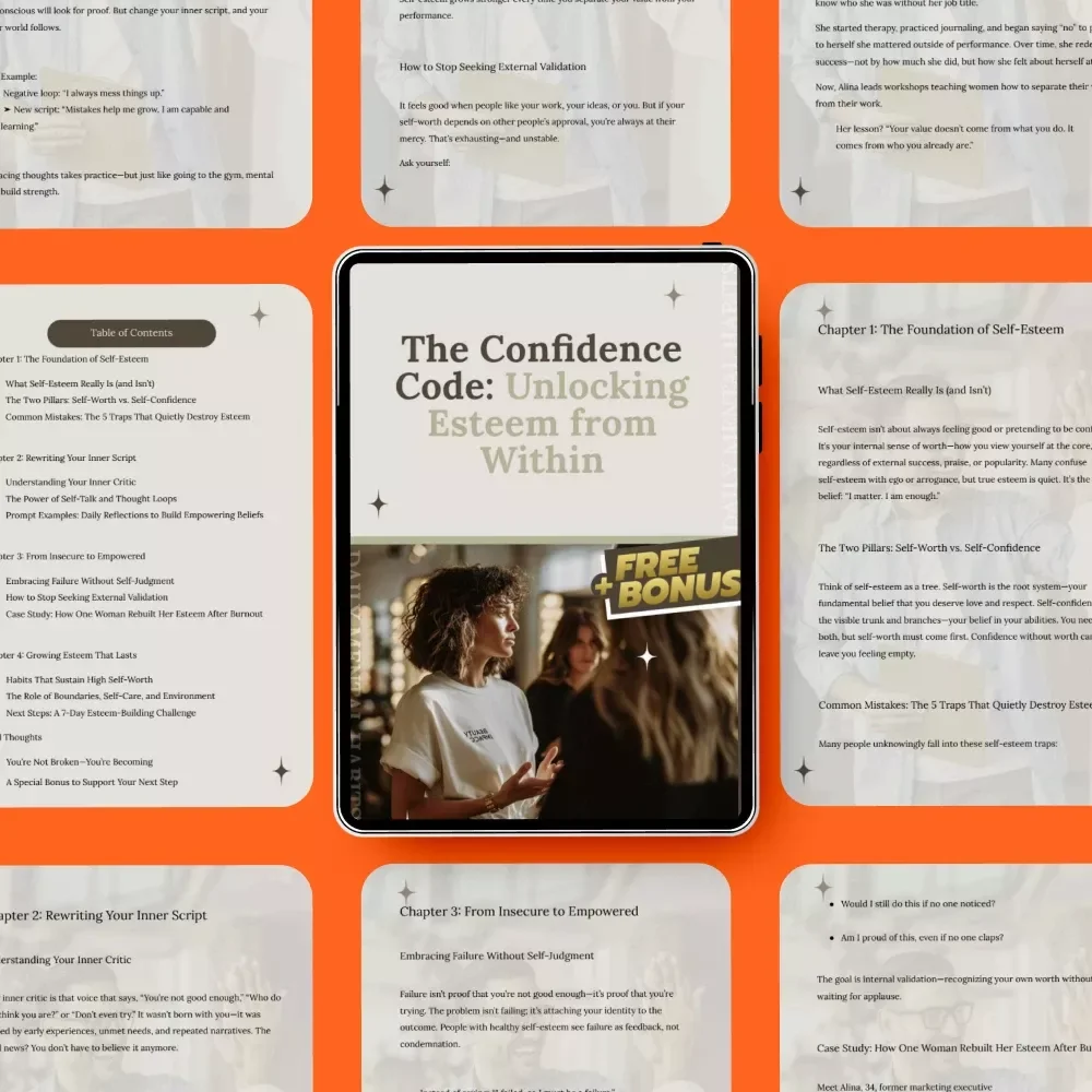 The Confidence Code: Unlocking Esteem from Within | Esteem Building Guide for Self-Worth, Confidence & Inner Growth