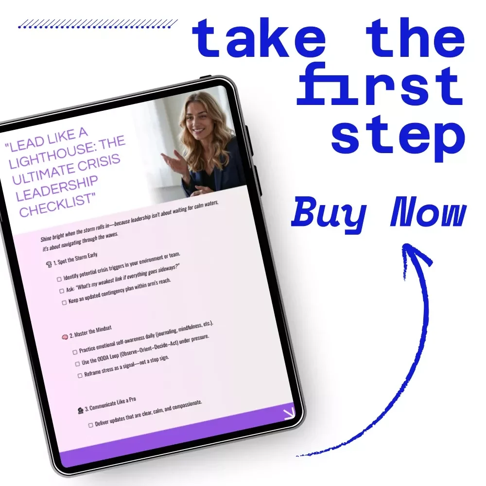 Lead Like a Lighthouse: The Ultimate Crisis Leadership Checklist | How to Lead in Crisis for Calm, Confident Decision-Making