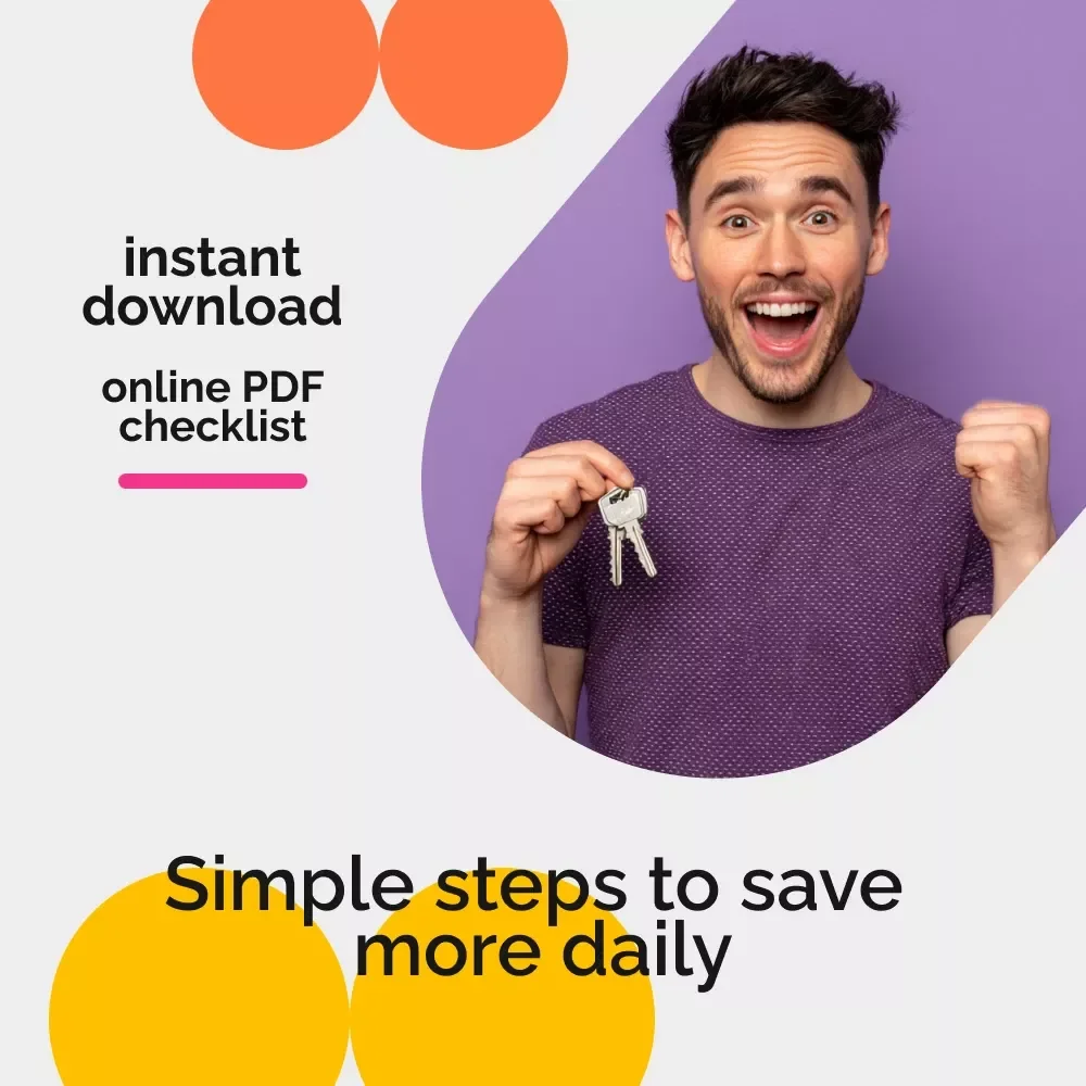 Smart Savings at Home Checklist | Printable Budget Planner | Learn How to Save Money at Home with Easy Daily Habits and Simple Strategies