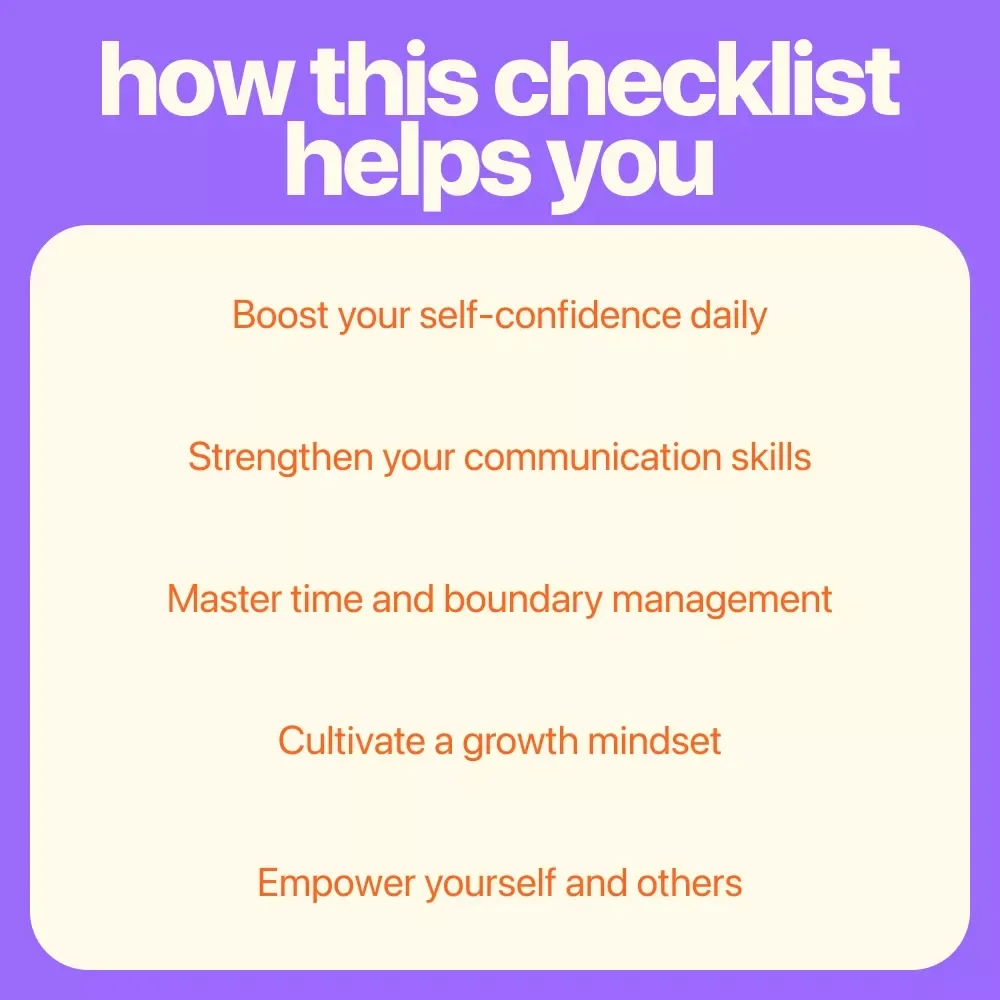 The Confident Professional’s Power-Up Checklist: How to Develop Confidence at Work