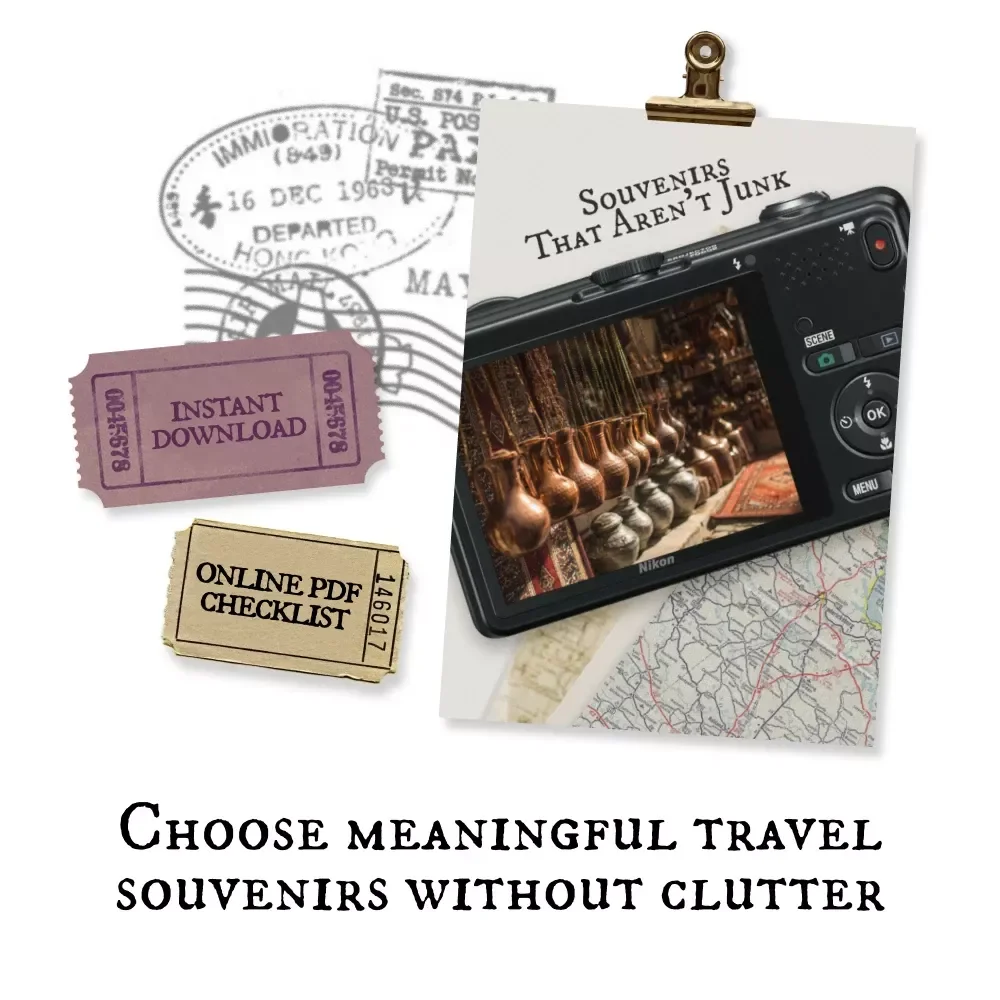 Souvenirs That Aren’t Junk – Smart Travel Souvenir Guide, Minimalist Keepsake Checklist, Meaningful Gifts Digital Download