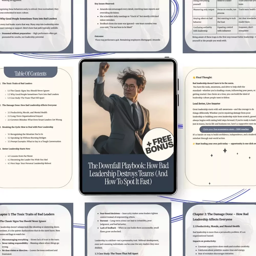 The Downfall Playbook: How Bad Leadership Destroys Teams (And How to Spot It Fast) | Leadership Guide on Bad Leadership Qualities, Workplace Awareness & Team Survival