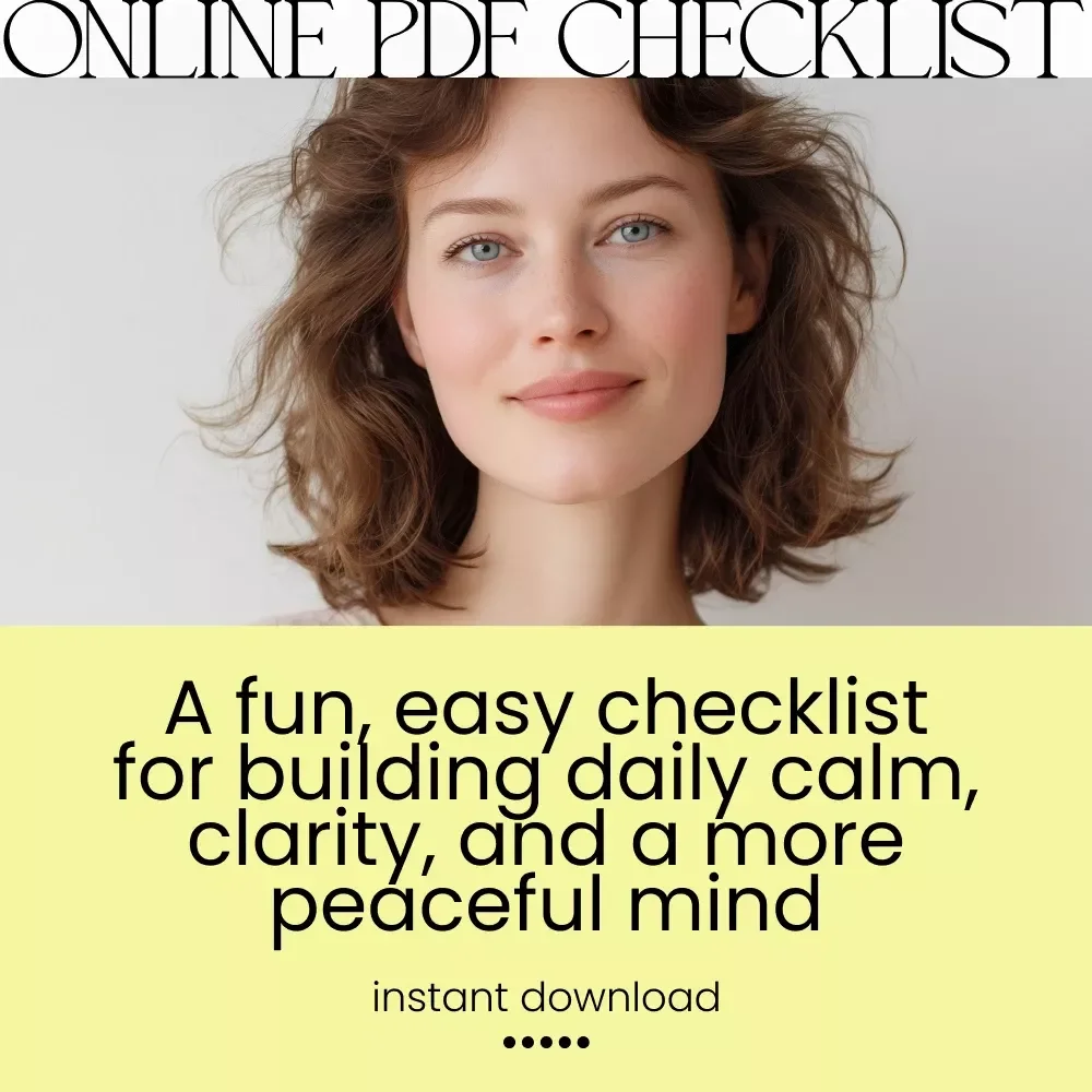 The Peaceful Mind Playbook: 12 Fun-To-Do Steps for Everyday Calm | Printable Checklist Guide on how to have a peaceful mind | Daily Calm, Stress Relief & Mindfulness Routine