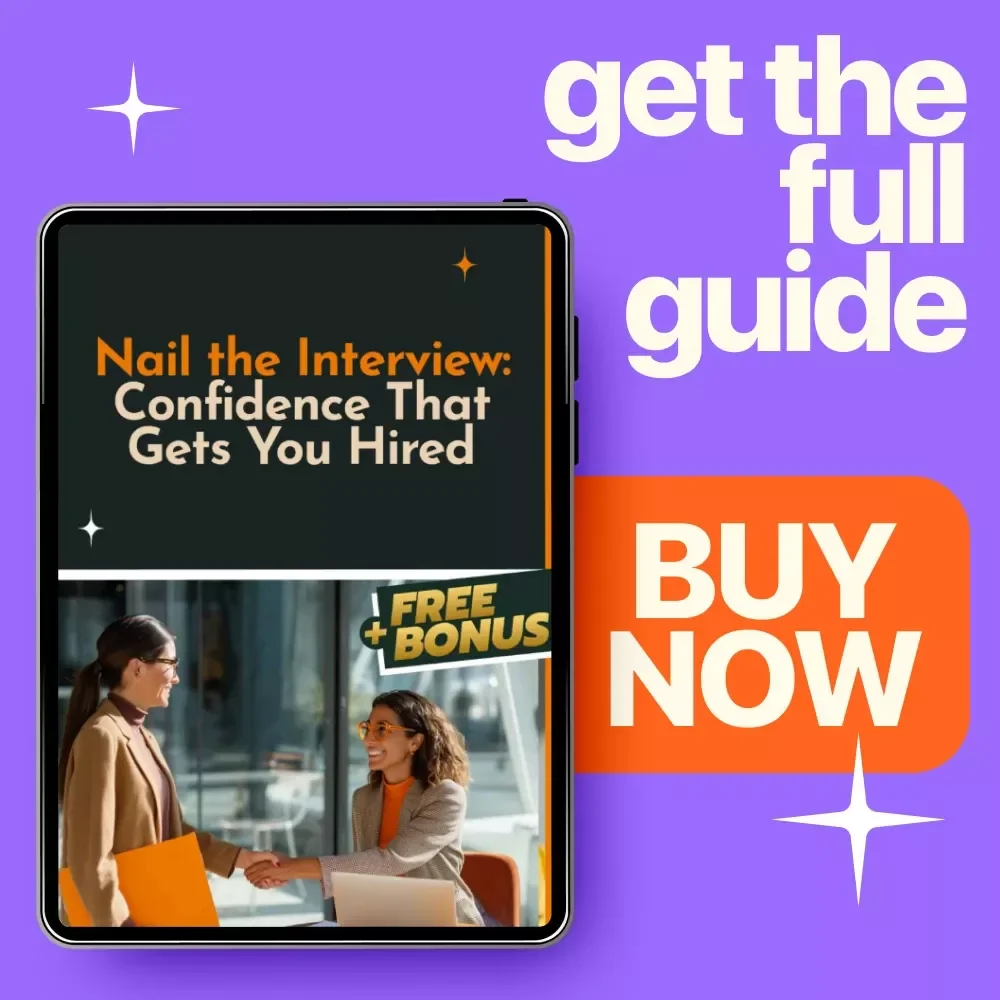 Nail the Interview: Confidence That Gets You Hired – Interview Confidence Guide, Career Prep Download, How to Have Confidence in an Interview