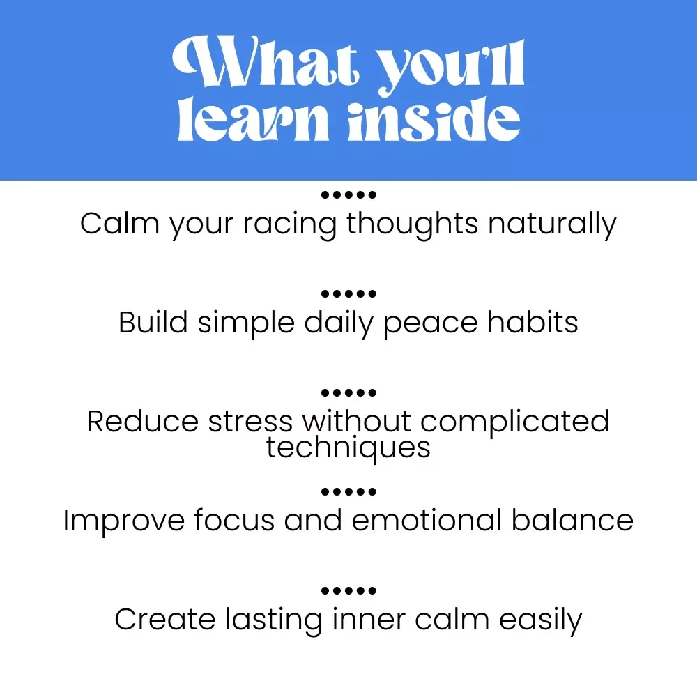 Still Waters Within: A Simple Guide to a Peaceful Mind | How to Have a Peaceful Mind Daily, Calm Thoughts & Inner Balance Guide
