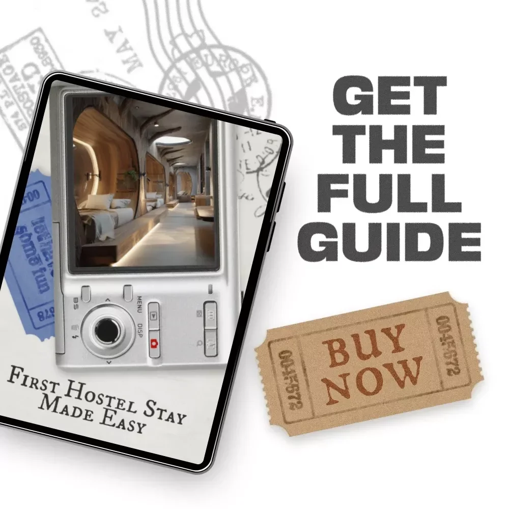 First Hostel Stay Made Easy | Ultimate First-Time Hostel Guide eBook for Solo Travelers, Backpackers & Budget Travel Beginners
