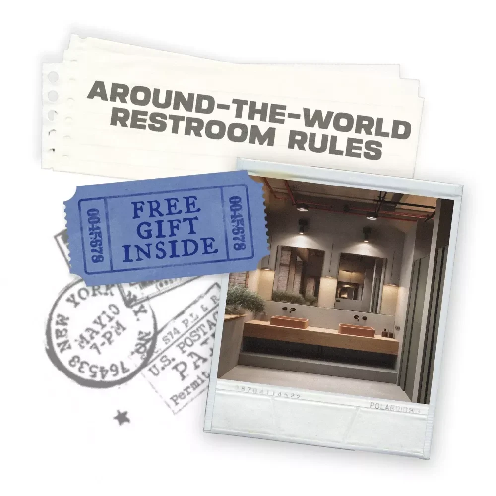 Around-the-World Restroom Rules Checklist | Digital Travel Bathroom Etiquette Guide | Printable eBook for International Travelers & Nomads