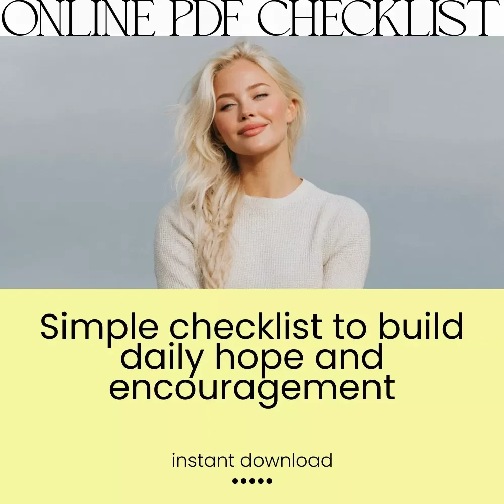 Pocket of Light: Your Hope & Encouragement Checklist | Daily Words of Hope and Encouragement | Printable & Digital Mindset Tool
