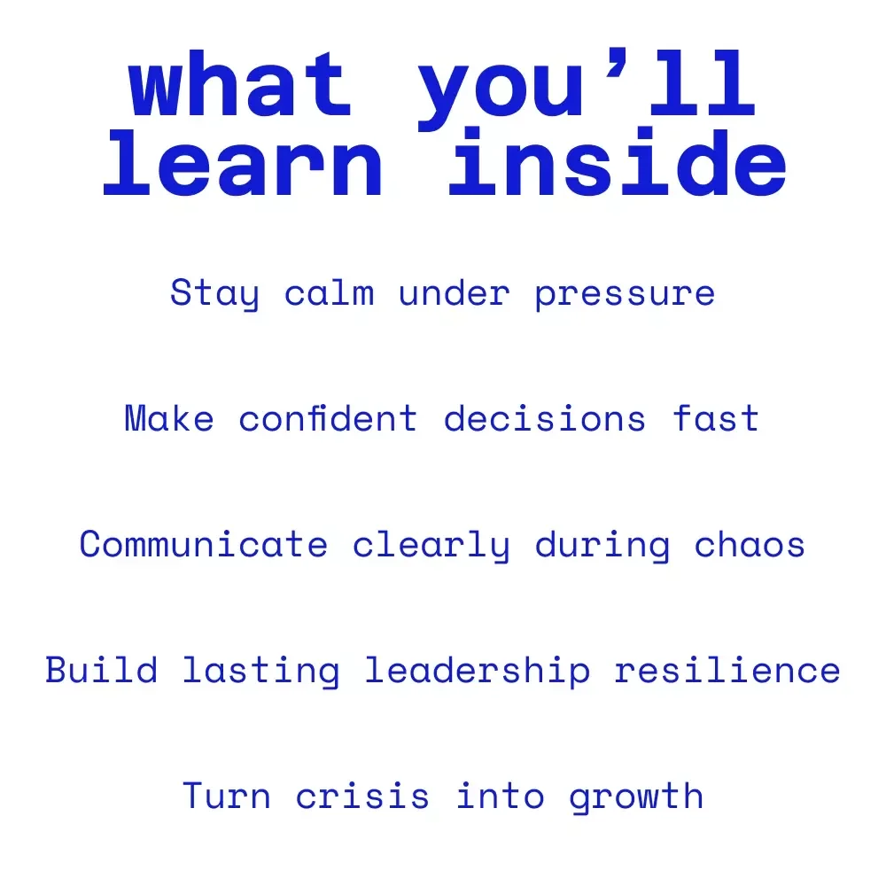 The Calm Within the Storm: A Leader’s Guide to Thriving in Crisis | How to Lead in Crisis Guide for Modern Leaders & Teams
