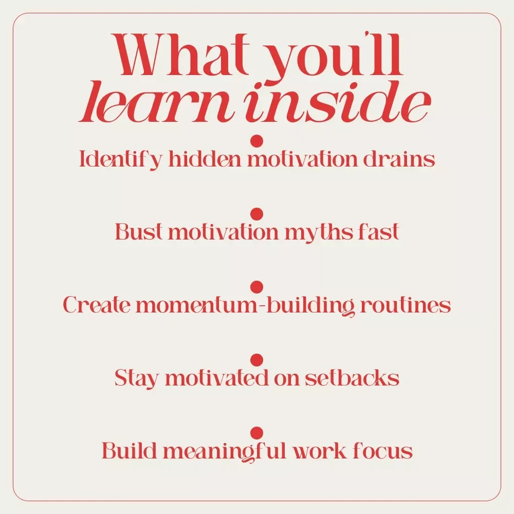 Reignite the Spark: How to Find Motivation at Work (Even on the Toughest Days) – Practical Guide for Beating lack of motivation at work, Career Motivation Reset, Digital Download