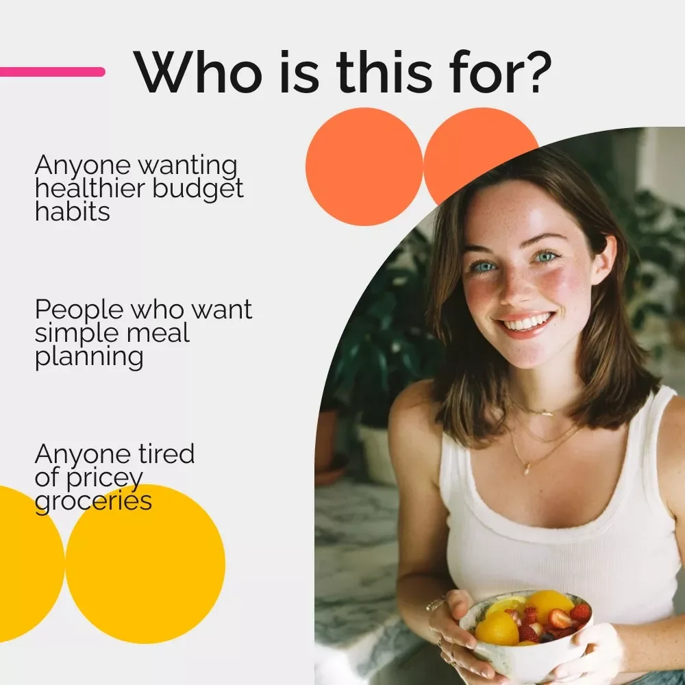 Eat Well Without Emptying Your Wallet Checklist | Eating Healthy on a Budget Printable | Budget-Friendly Meal Planning Guide | Healthy Eating Tools