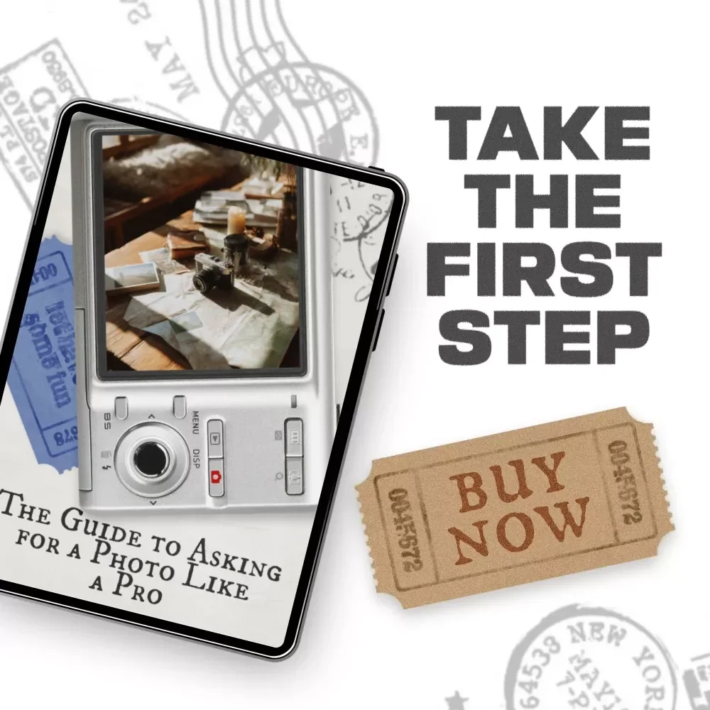 The Guide to Asking for a Photo Like a Pro | Confidence-Boosting Travel Photo Guide, Social Photo Checklist, AI Photo Tips eBook Download
