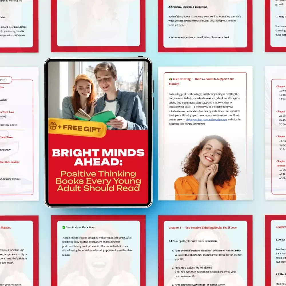 Bright Minds Ahead: Positive Thinking Books Every Young Adult Should Read - Guide to Personal Growth and Mindset