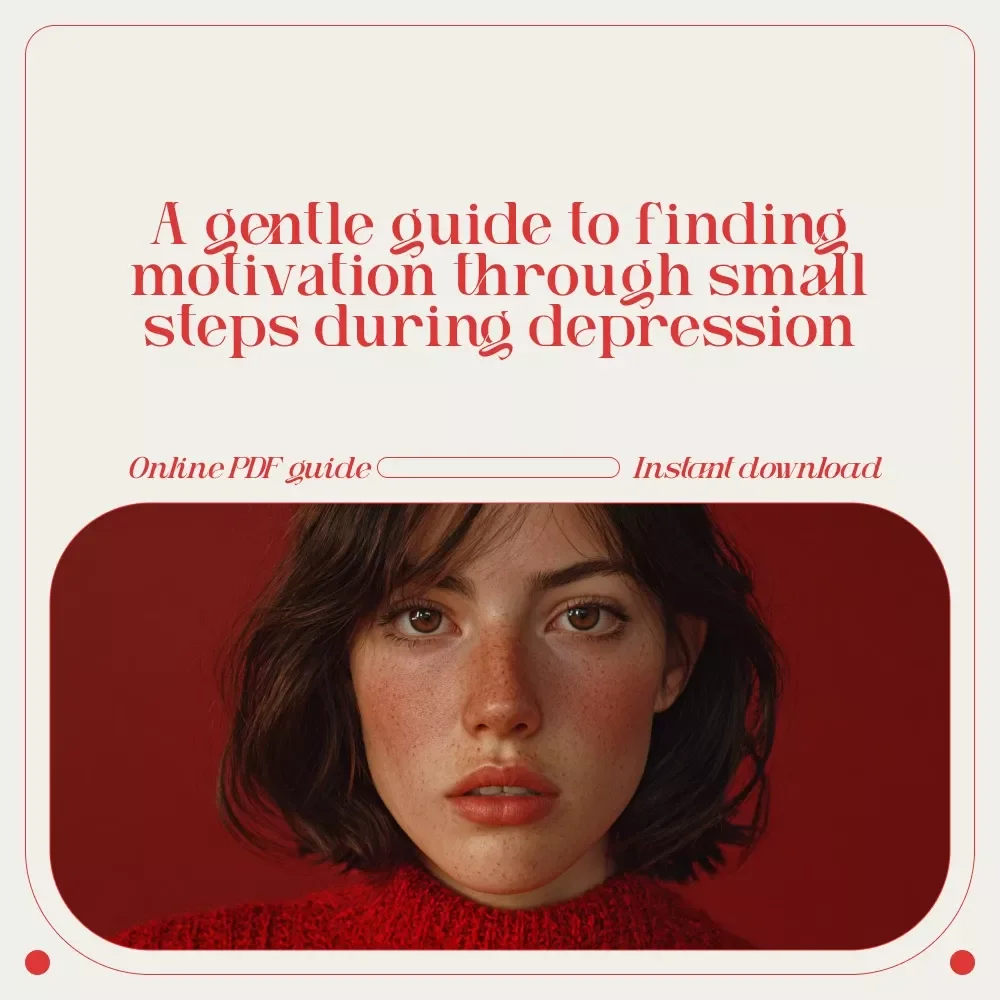 Small Sparks: Finding Motivation in the Dark – A Gentle Guide on how to be motivated when depressed | Digital Download