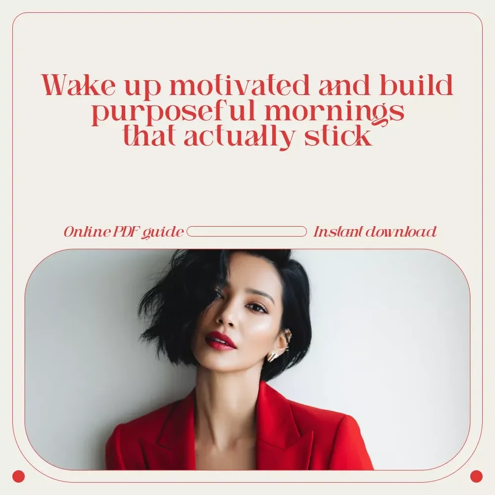 Wake Up with Purpose: A Practical Guide to Jumpstart Your Mornings with Motivation | eBook on How to Motivate Yourself to Get Up in the Morning