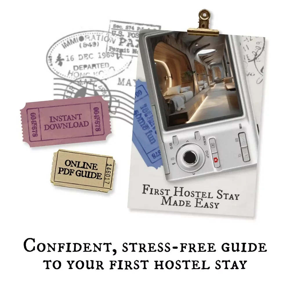First Hostel Stay Made Easy | Ultimate First-Time Hostel Guide eBook for Solo Travelers, Backpackers & Budget Travel Beginners