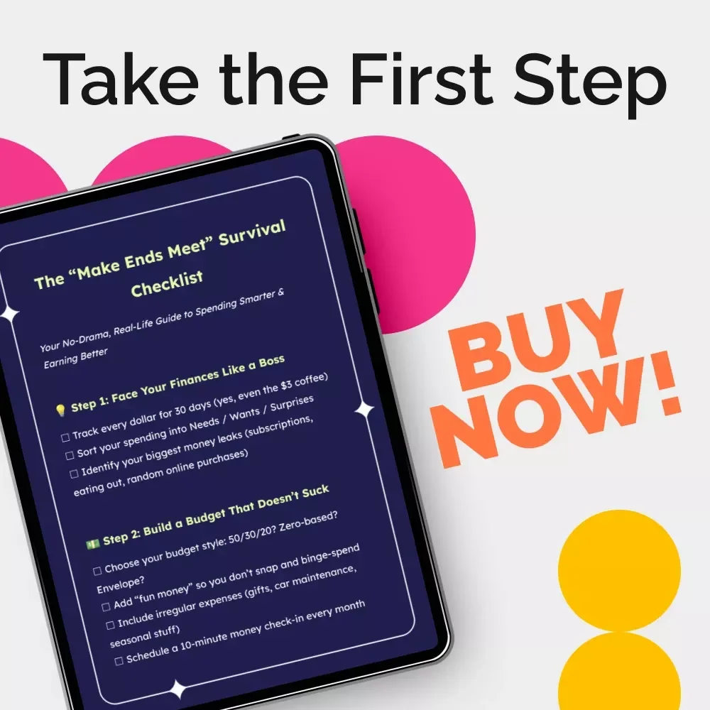 The “Make Ends Meet” Survival Checklist | Printable Budget Planner & Money Tracker | How to Make Ends Meet Step-by-Step Digital Download