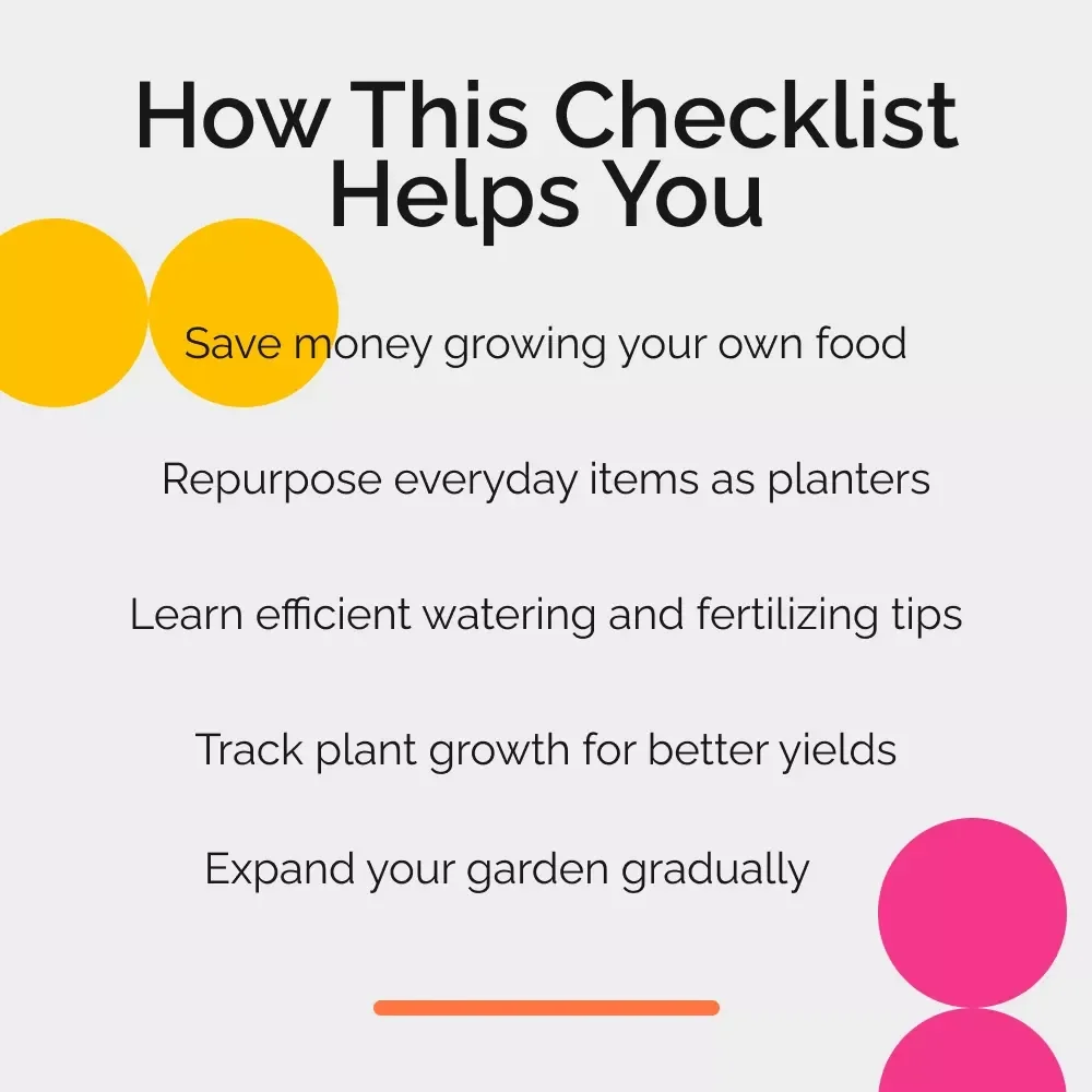 Budget Gardening Checklist: A Simple Guide for Growing Your Own Affordable Garden
