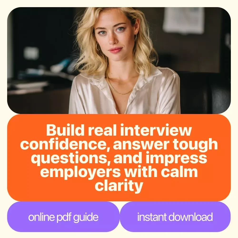 Nail the Interview: Confidence That Gets You Hired – Interview Confidence Guide, Career Prep Download, How to Have Confidence in an Interview