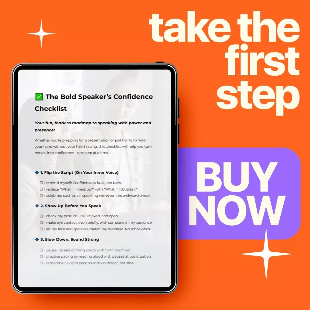 The Bold Speaker’s Confidence Checklist - Develop Confidence in Speaking