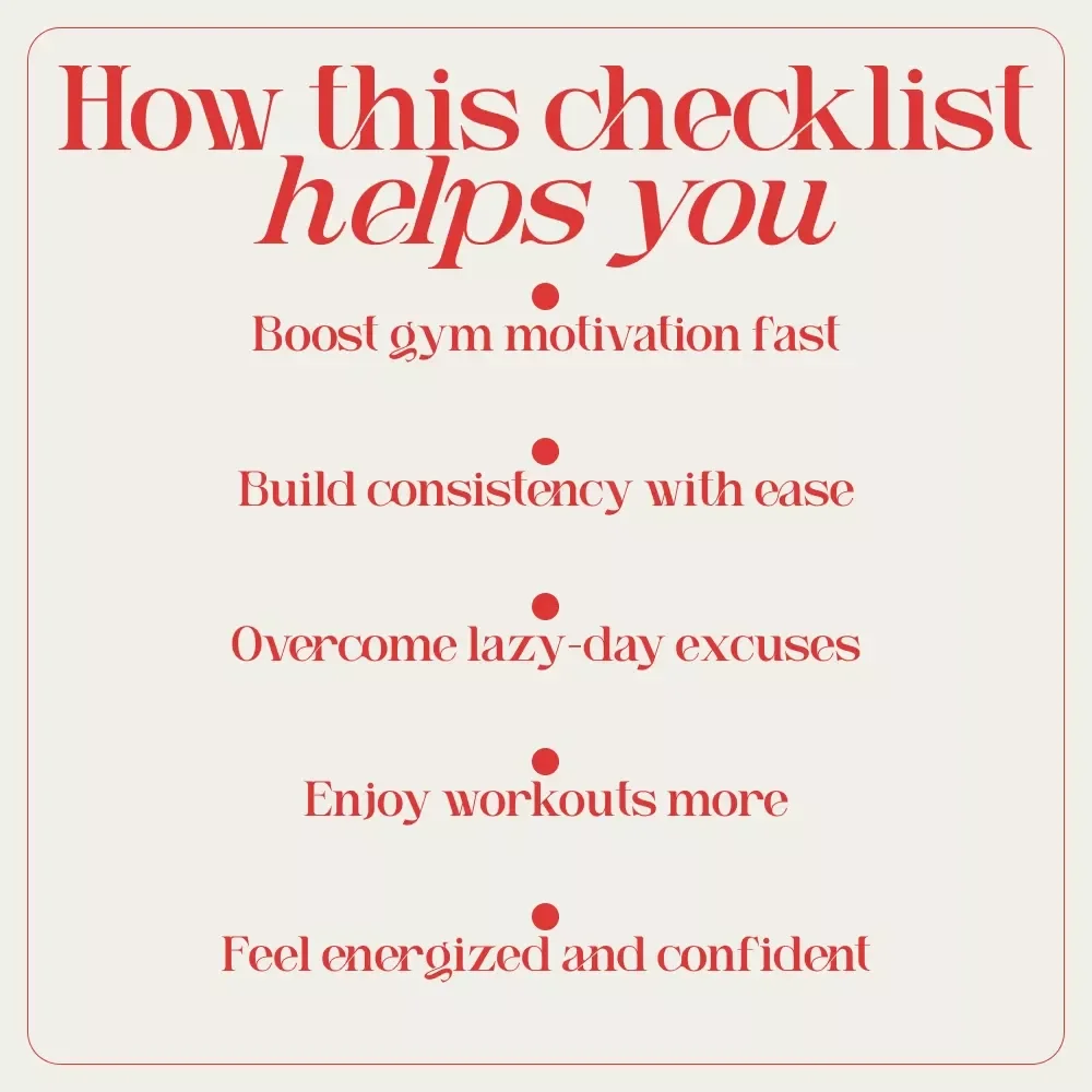 Gym-Ready Game Plan: Your No-Excuses Motivation Checklist | Printable Fitness Mindset Guide for Anyone Asking How to Motivate Myself for Gym