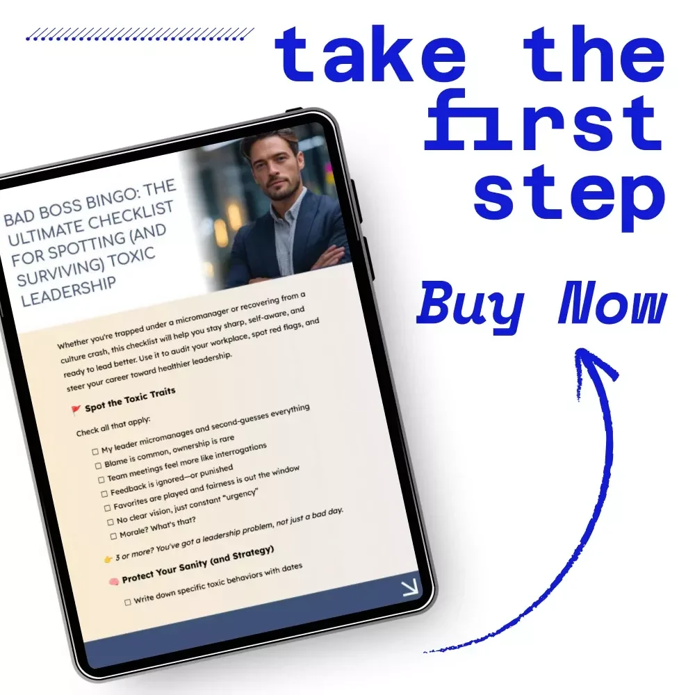 Bad Boss Bingo: The Ultimate Checklist for Spotting (and Surviving) Toxic Leadership | Bad Leadership Qualities Workplace Survival Checklist | Digital Download