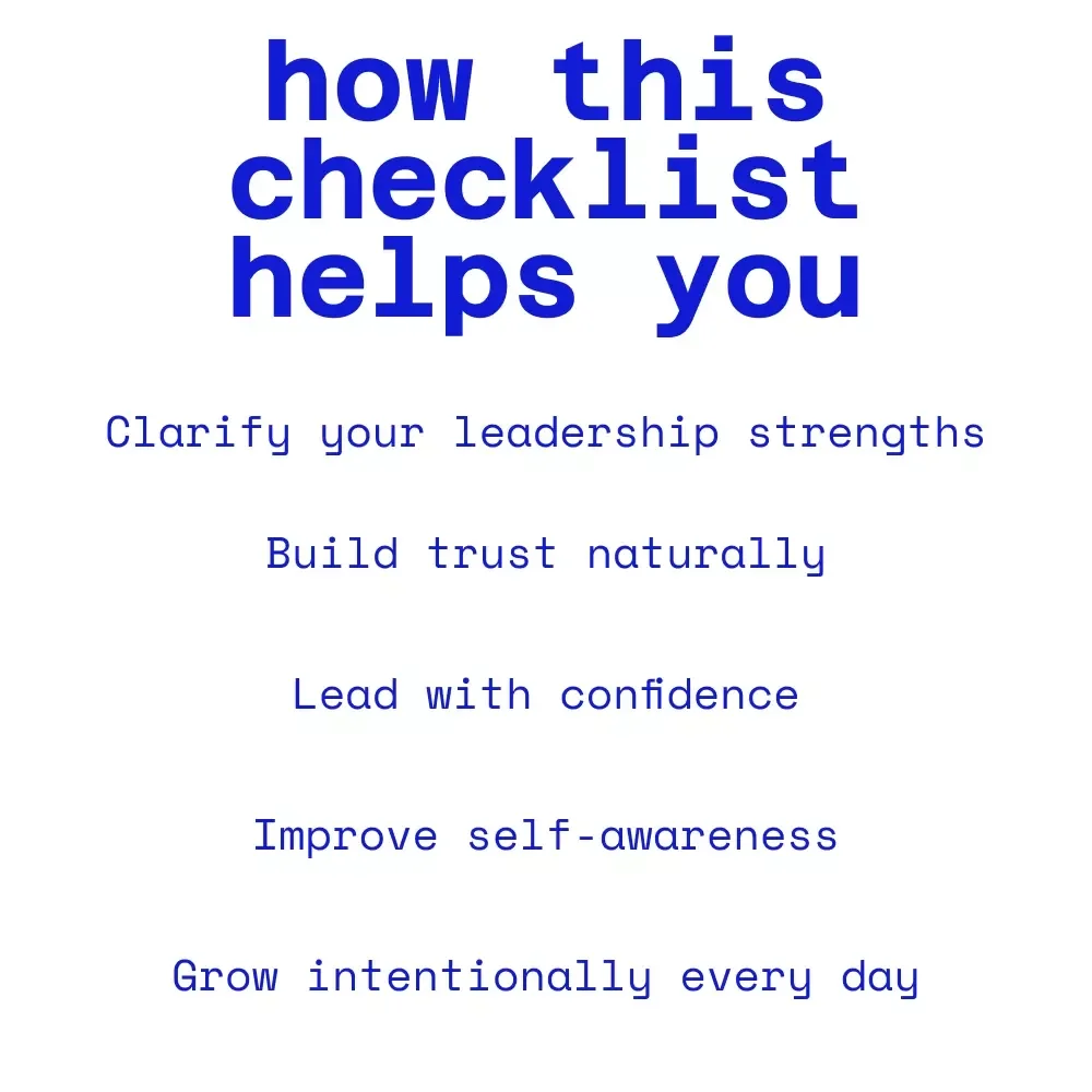 Lead Like You Mean It: The Leadership Traits Checklist | Digital Leadership Traits Guide for Confident, Purpose-Driven Leaders