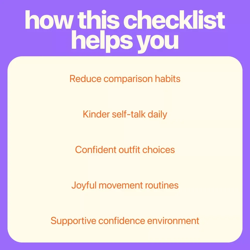 Own Your Glow: The Body Confidence Checklist | how to have body confidence Daily Self-Love Digital Download