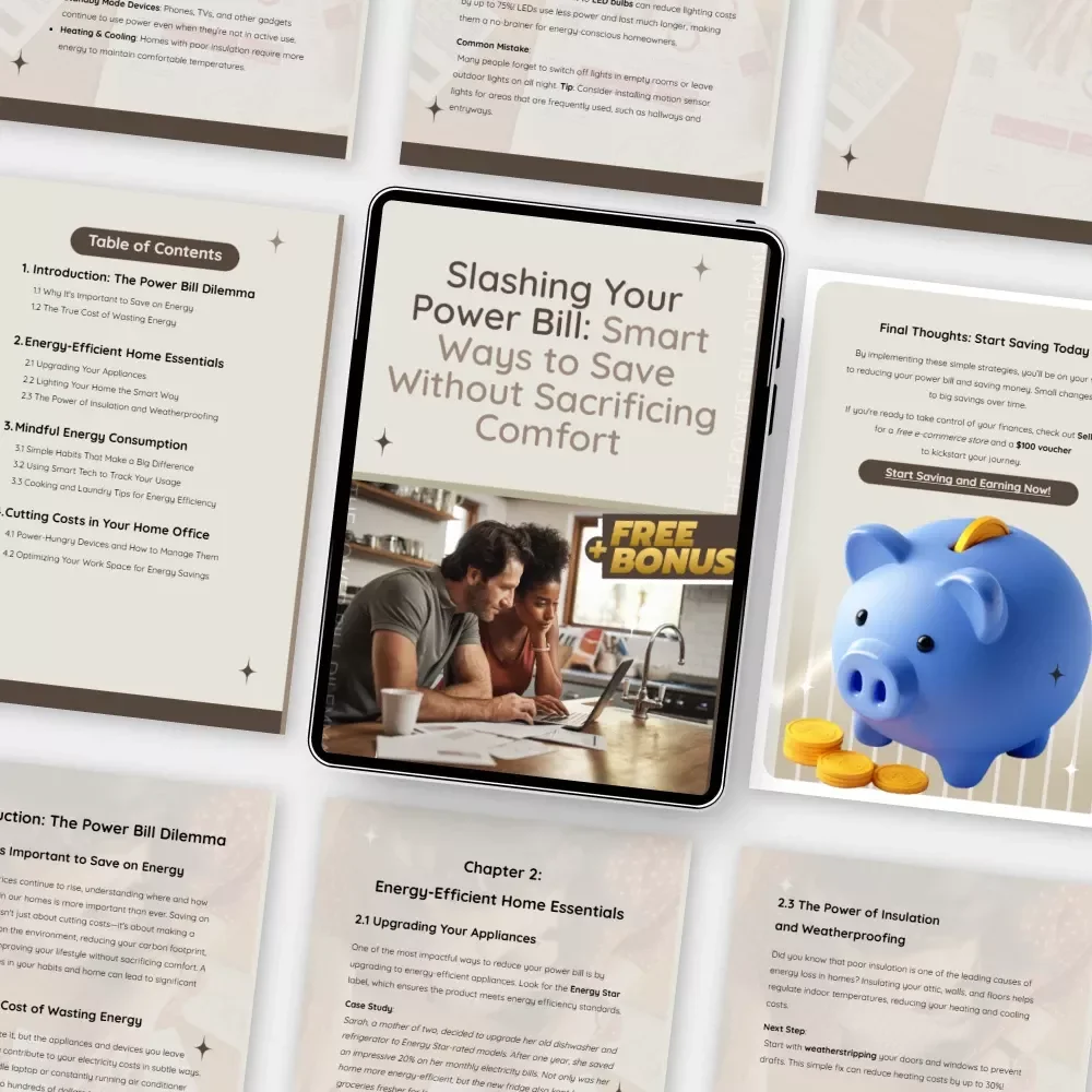 Slashing Your Power Bill: Smart Ways to Save Without Sacrificing Comfort - Energy-Saving Tips eBook