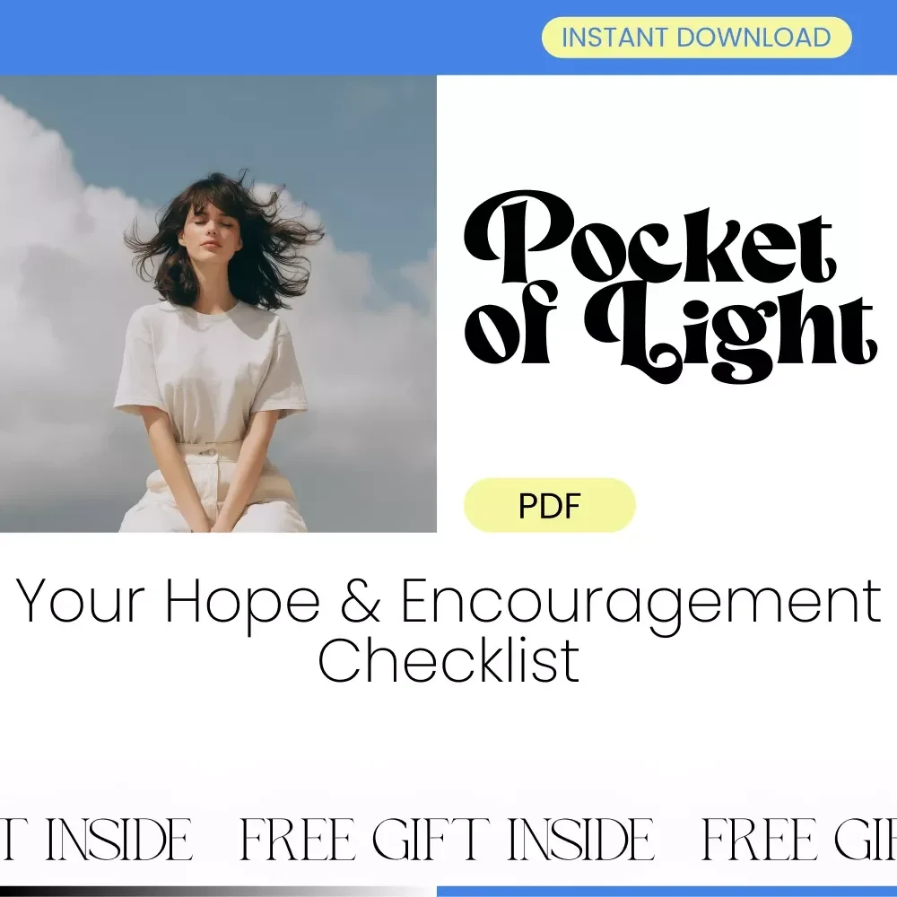 Pocket of Light: Your Hope & Encouragement Checklist | Daily Words of Hope and Encouragement | Printable & Digital Mindset Tool