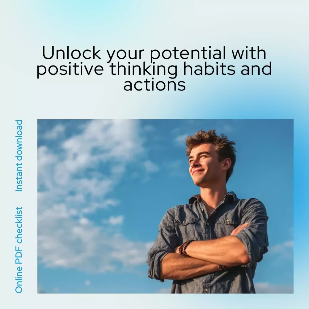 Your Positive Thinking Power-Up Checklist - A Motivational Guide for Young Adults