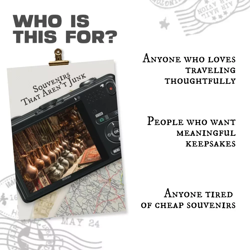 Souvenirs That Aren’t Junk – Smart Travel Souvenir Guide, Minimalist Keepsake Checklist, Meaningful Gifts Digital Download