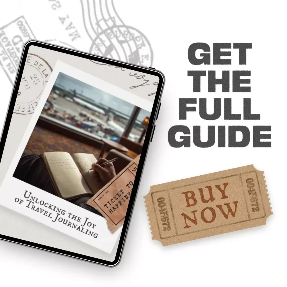 Unlocking the Joy of Travel Journaling – Digital Travel Journal Guide eBook, Creative Travel Writing Prompts, Memory Keeping & Storytelling Workbook