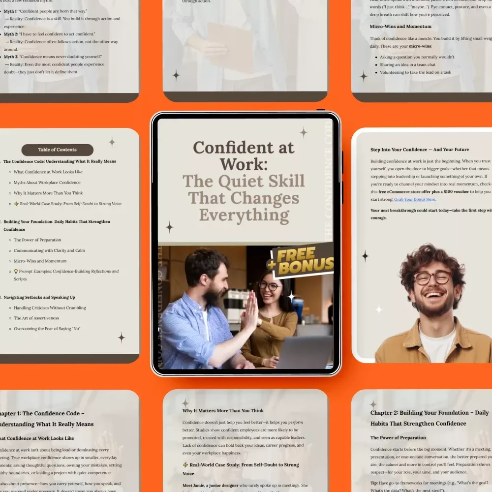Confident at Work: The Quiet Skill That Changes Everything – How to Develop Confidence at Work