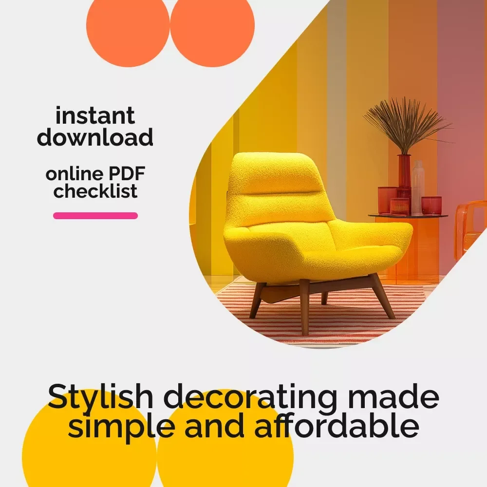 The Budget-Friendly Home Decorating Checklist | Affordable Decorating Tips & DIY Inspiration | Decorating a New Home on a Budget | Digital Download