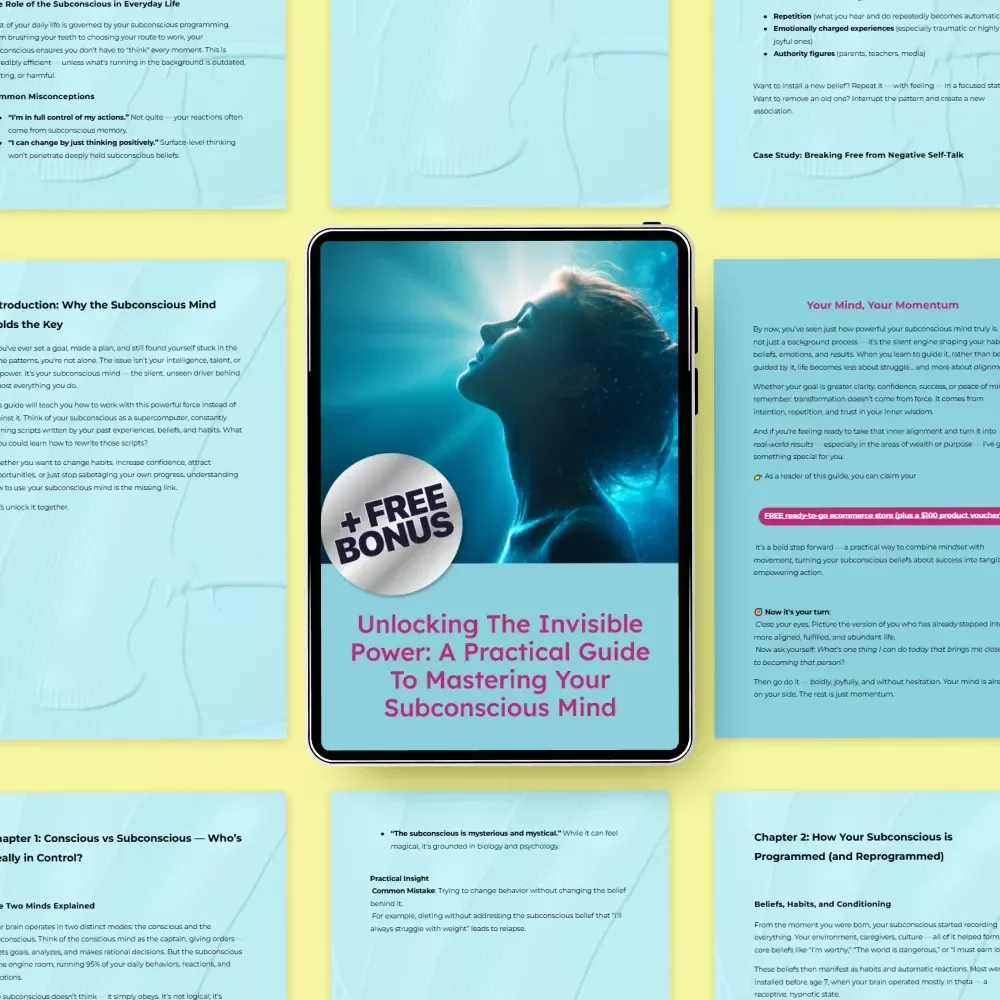 Unlocking the Invisible Power: A Practical Guide to Mastering Your Subconscious Mind | Learn how to use subconscious mind | Transform Habits, Beliefs & Inner Power eBook