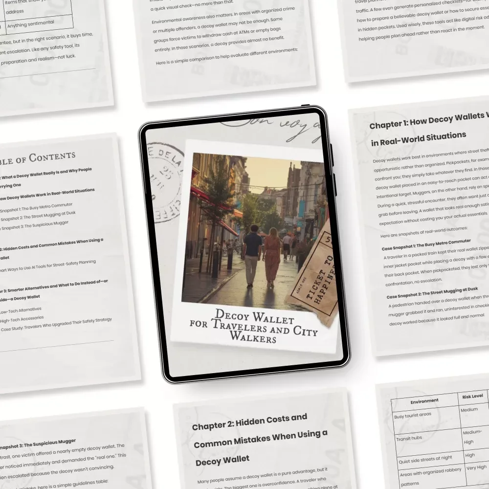 Decoy Wallet for Travelers and City Walkers – Practical Safety Guide | Carry a Decoy Wallet Is It Worth It | Smart Street Safety Download