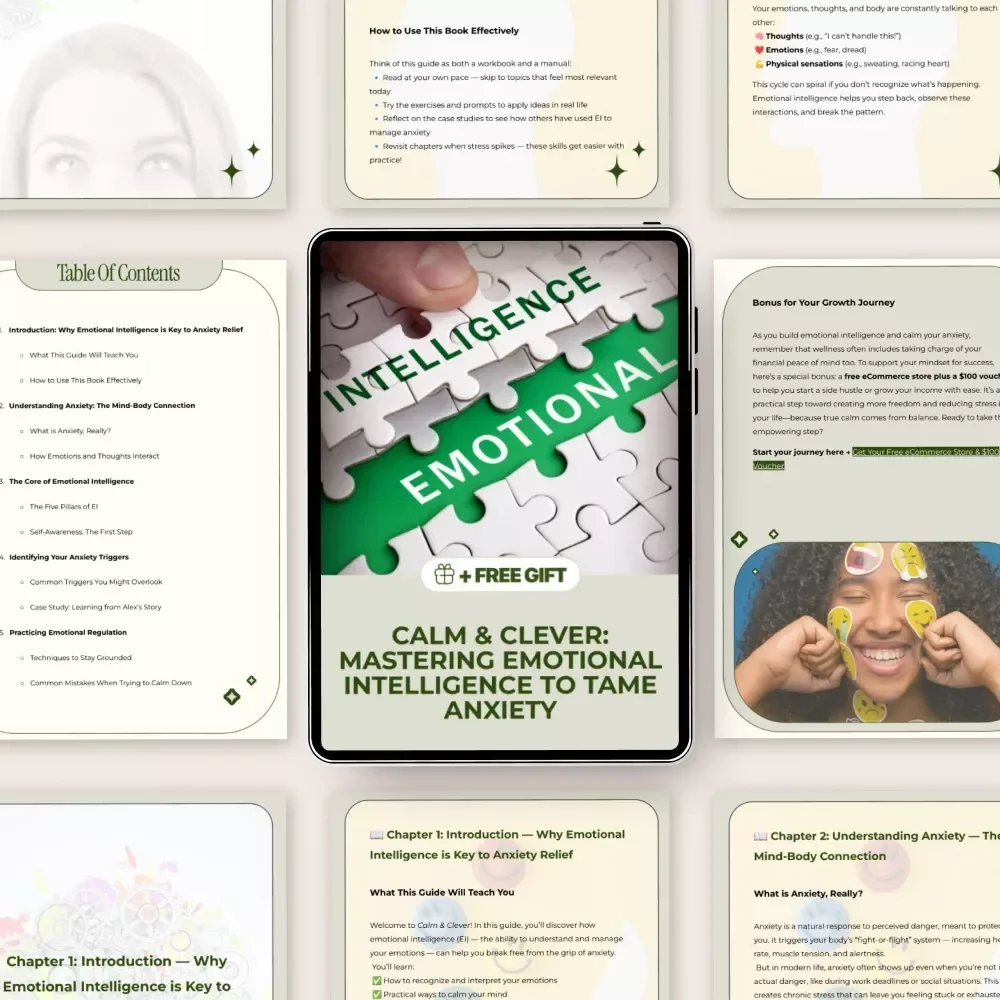 Calm & Clever: Mastering Emotional Intelligence to Tame Anxiety | Practical eBook Guide to Emotional Intelligence and Anxiety for Lasting Calm