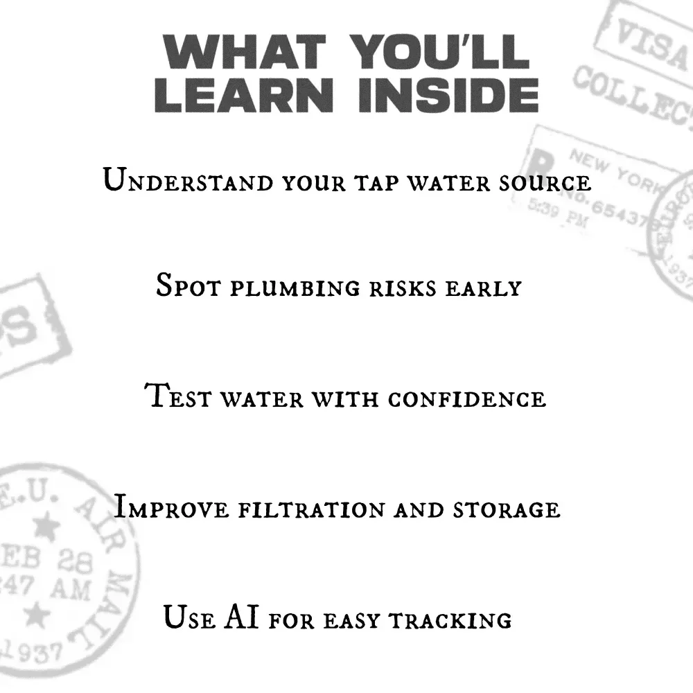 Your Fun & Easy Tap Water Safety Checklist – Printable Home Water Safety Guide, Tap Water Testing Checklist, Household Plumbing & Filtration Digital Download