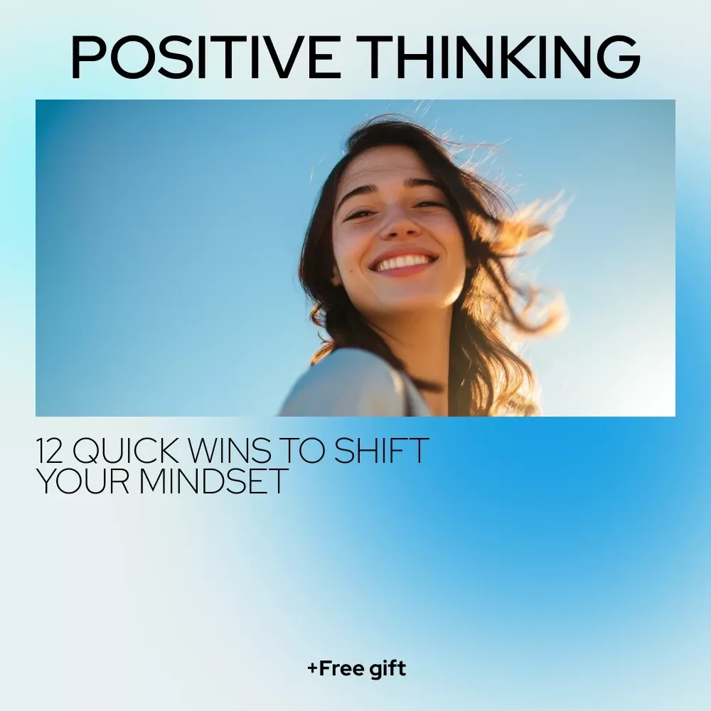 Positive Thinking Power Checklist: 12 Quick Wins to Shift Your Mindset and Shape Your Life - Digital Download | Guide on How Positive Thinking Affects Your Life