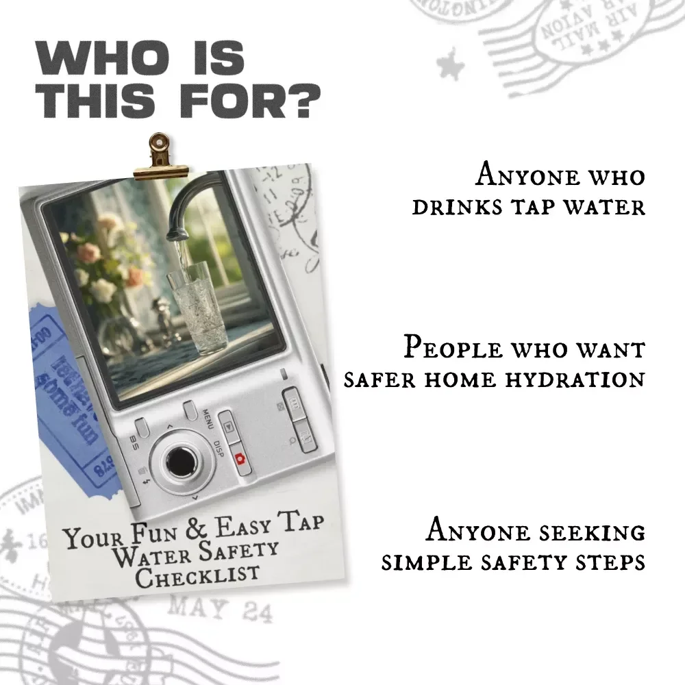 Your Fun & Easy Tap Water Safety Checklist – Printable Home Water Safety Guide, Tap Water Testing Checklist, Household Plumbing & Filtration Digital Download