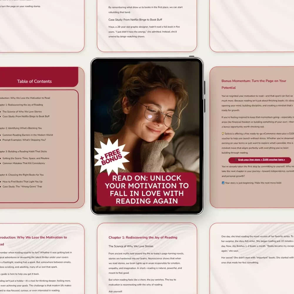 Read On: Unlock Your Motivation to Fall in Love with Reading Again | eBook Guide on How to Be Motivated to Read & Build a Lasting Reading Habit