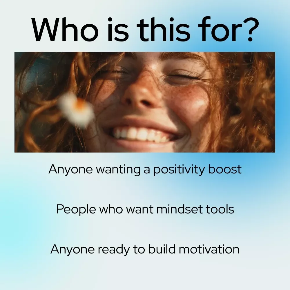 The Positivity Power-Up Checklist | Mindset Booster Printable | Digital Self-Growth Guide for Daily Motivation & Mental Wellness