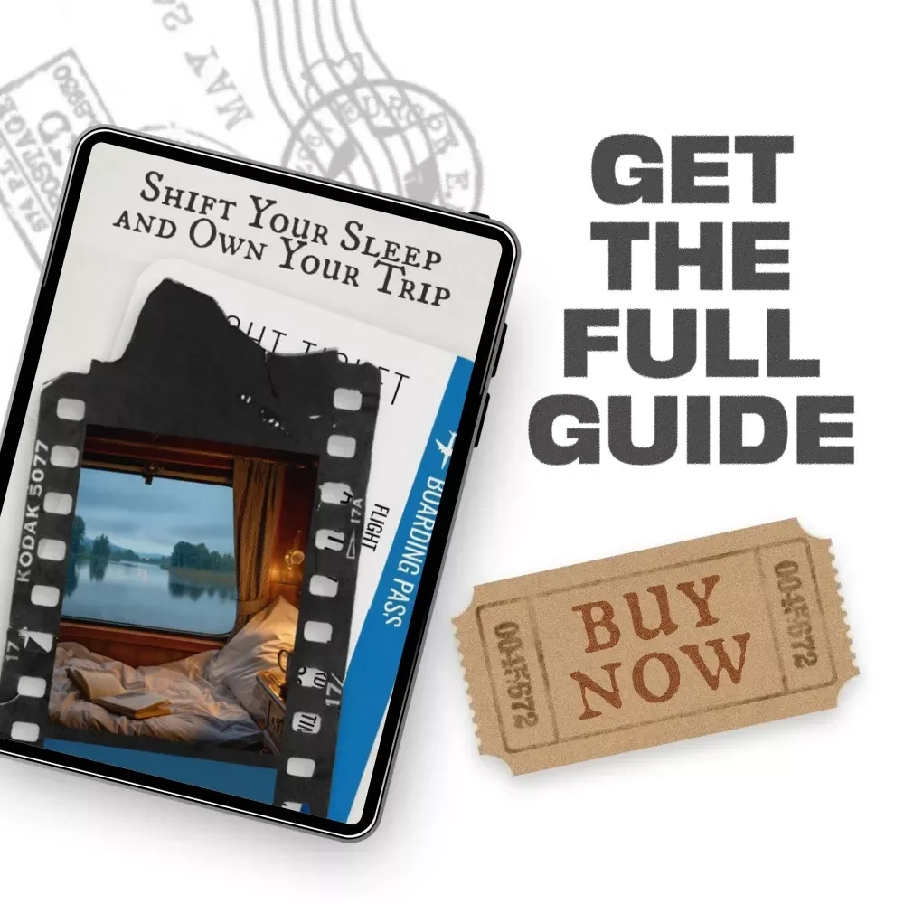 Shift Your Sleep and Own Your Trip | Jet Lag Guide for Travelers, Sleep Adjustment Planner, Travel Sleep eBook, Circadian Rhythm Reset Checklist