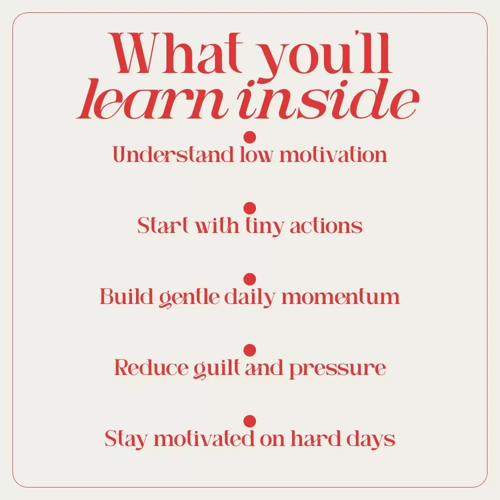 Small Sparks: Finding Motivation in the Dark – A Gentle Guide on how to be motivated when depressed | Digital Download