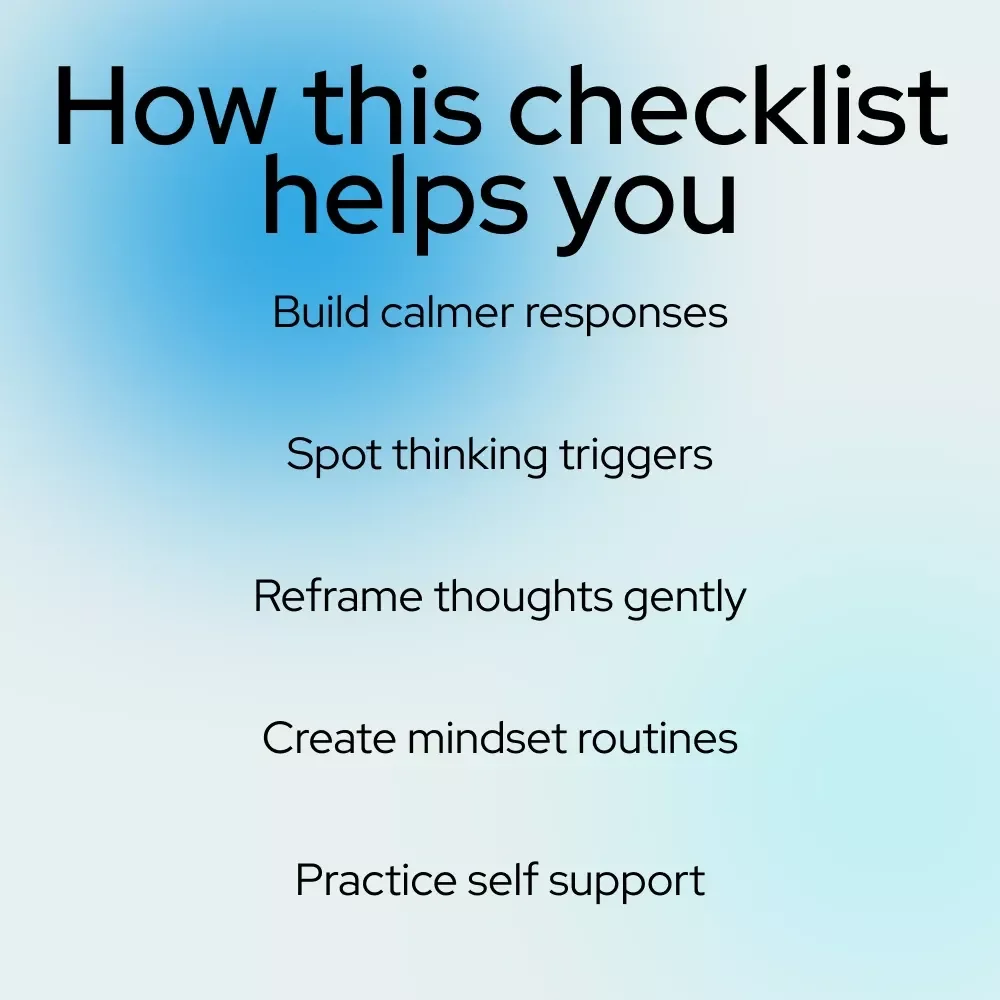 Flip the Script: Your Positive Thinking Power Checklist | A Practical Guide on How to Change Negative Thoughts to Positive Thinking