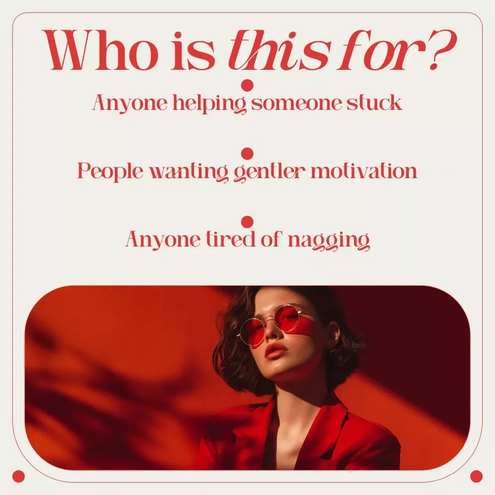 The “Unstuck & Unstoppable” Checklist | How to Motivate a Lazy Person with Compassionate Step-by-Step Support | Digital Checklist Download