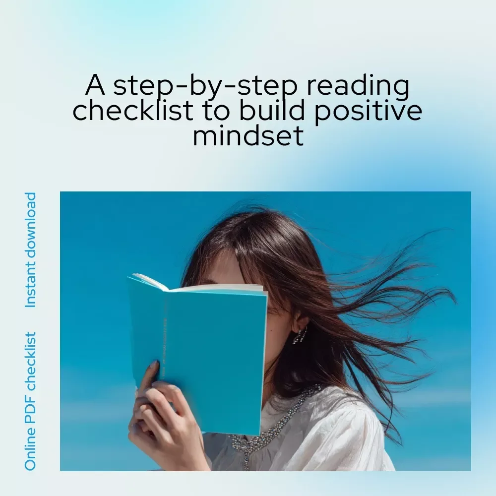 The Positive Reader's Power-Up Checklist | Digital Checklist for Books & Positive Mental Attitude Growth