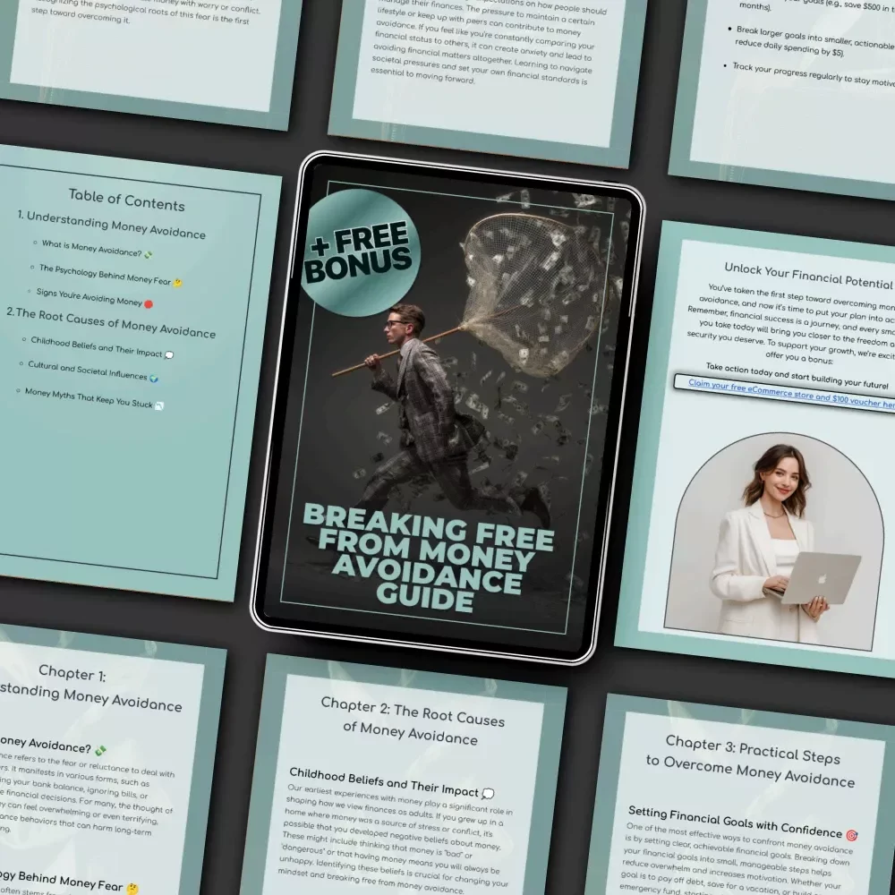 Breaking Free from Money Avoidance Guide | Financial Healing Workbook | Overcome Money Avoidance & Build Confidence with This Transformational Guide