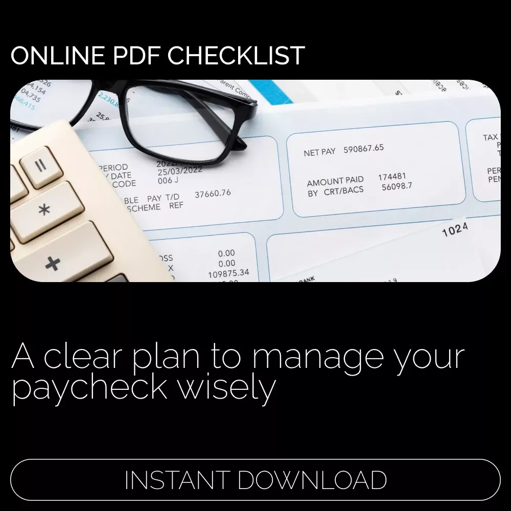 The Income Allocation Action Plan | Printable Budgeting Checklist for Smart Money Management | Step-by-Step Guide on How to Allocate Income | Digital Download